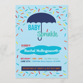 Baby Boy Sprinkle Umbrella Kaart