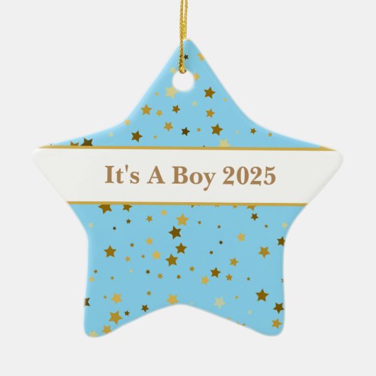 Baby Boy Star Ornament (Voorkant)