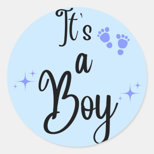 Baby boy sticker (Voorkant)