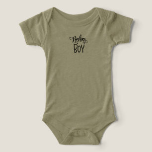 Baby Boy Text Tee - Vibes adorables et intemporell