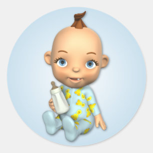 Baby Boy Toon Sticker