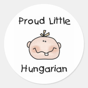 Baby Boy Trots Hongaars Ronde Sticker