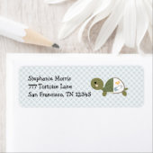 Baby Boy Turtle Retourner l'adresse Étiquettes Per (En situation)
