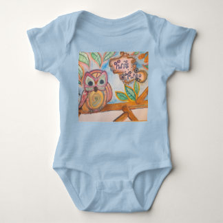 Baby Boy Twit Two Owl Bodysuit