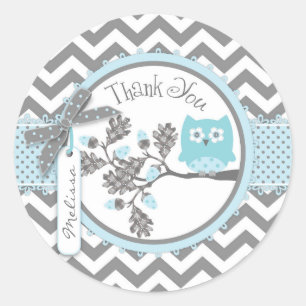 Baby Boy Uil Chevron Print Dank u Label
