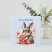 Baby Boy Valentine  Kaart (Staand voorkant)