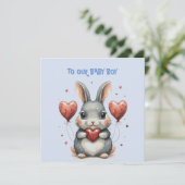 Baby Boy Valentine  Kaart (Staand voorkant)