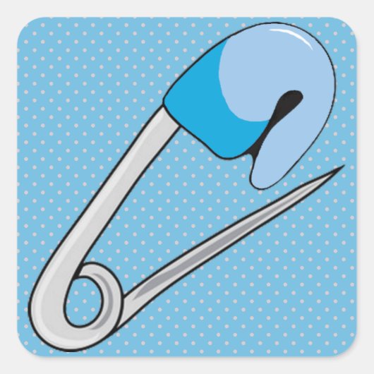 Baby Boy Vierkante Sticker (Voorkant)