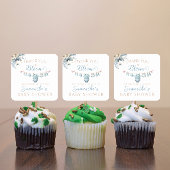 Baby Boy waslijn Waterverf Dank u Sticker