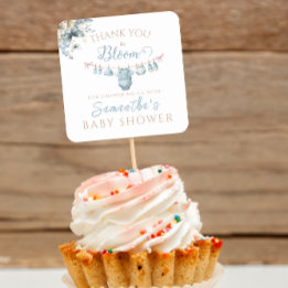 Baby Boy waslijn Waterverf Dank u Sticker