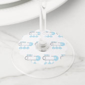 Baby Boy Wijnglaslabel (Dichtbij)