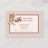 Baby Boy Woodland Animal Raffle Ticket (Devant)