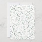 Baby boy woodland baby shower virtuel Invitation (Dos)