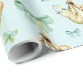 Baby Boy Wrapping Paper Cadeaupapier (Rol Hoek)