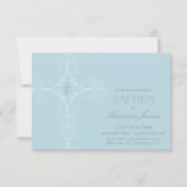Baby Boy's Baptism Invitation (klein), Initialen Kaart (Voorkant)