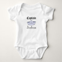 Baby Boy's Captain Marine Origami Papieren Boot Na