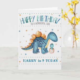 Baby Boys Carte d'anniversaire Maman/Papa + Baby D