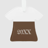 Baby Boy's eerste kerstversiering Ornament (achterkant)