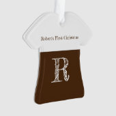 Baby Boy's eerste kerstversiering Ornament (voorkant)