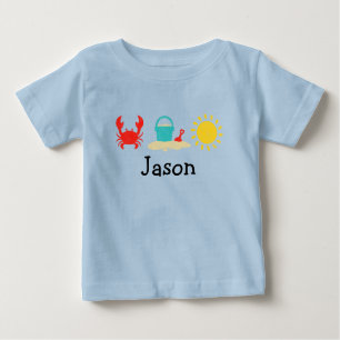 Baby Boys Watercolor Beach Trio T-shirt