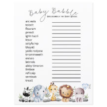 Baby Brabbel - Baby Thema Woordzoekertje