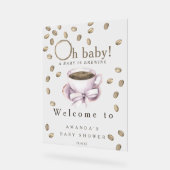 Baby brasse Welcome café baby shower fête (Angle)
