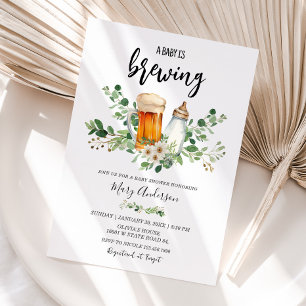 Baby breekt groen Baby shower Kaart