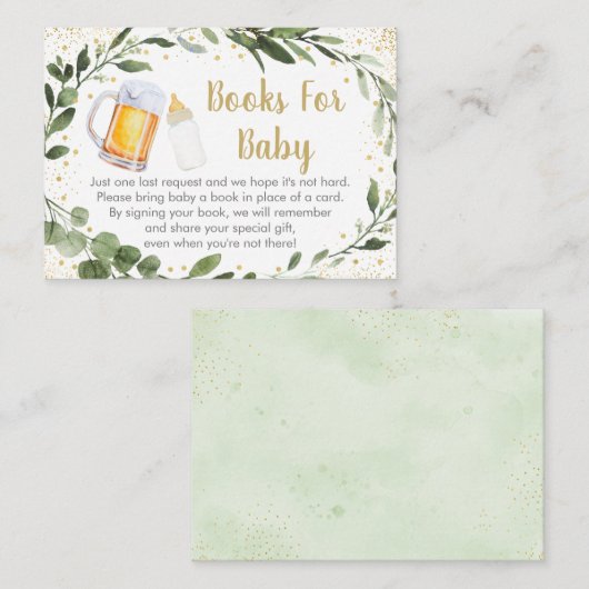 Baby breekt groenery Book Request Informatiekaartje (Voorkant / Achterkant)
