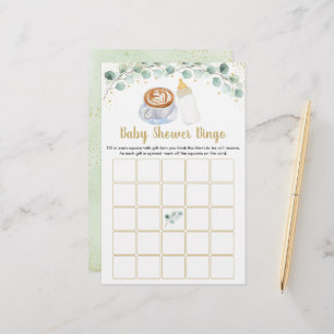Baby breekt koffie Baby shower Bingo Game