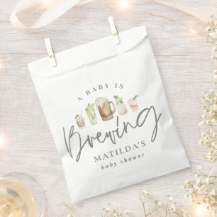 baby breekt waterverf elegant baby shower bedankzakje