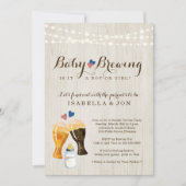 Baby Brewing Genre Revela Party Invitation (Devant)