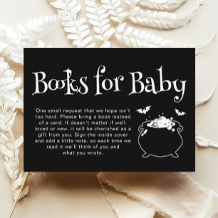 Baby Brewing Halloween Baby shower Boeken voor Bab Informatiekaartje