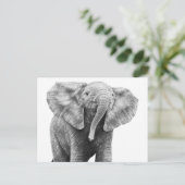 Baby Briefkaart olifant (Staand voorkant)