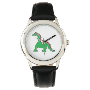 Baby Brontosaurus Cartoon Dinosaur Gear Horloge
