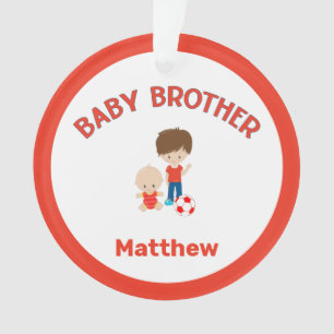 Baby Brother met Big Brother gepersonaliseerd Ornament