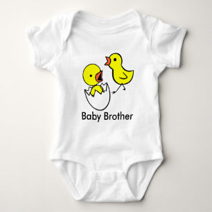 "Baby Brother" Schattige Little Chickens Baby Shir Romper