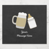 Baby brouwt Baby shower Bier Etiket (Enkel label)