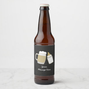 Baby brouwt Baby shower Bier Etiket