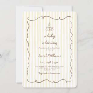 Baby brouwt Baby shower Invitation Kaart