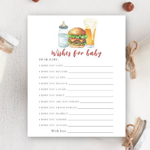 Baby brouwt bier - wensen voor baby