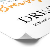 Baby brouwt Drinken Poster (Hoek)