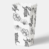 Baby brouwt Gothic Flower Baby shower popcorn Bedankdoosjes (Achterkant)