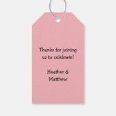 Baby brouwt Halloween Shower Pink Girl Cadeaulabel (Achterkant)