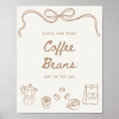 Baby brouwt handgetekende gok hoeveel poster (Voorkant)