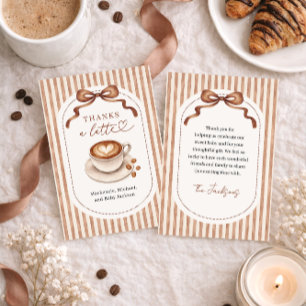 Baby Brouwt Koffie Baby Shower Bedankkaart