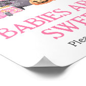 Baby brouwt roze Halloween-baby's zijn zoet Poster (Hoek)