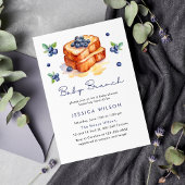 Baby Bruch Blueberries Baby shower Kaart