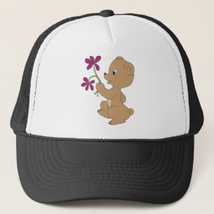 Baby bruin Beer met zoete hand Trucker Pet