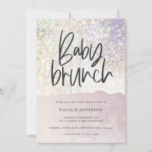 Baby brunch douche Glitter sparkle-klasfeest