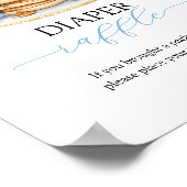 Baby Brunch Luier Raffle Baby shower Spel Poster (Hoek)